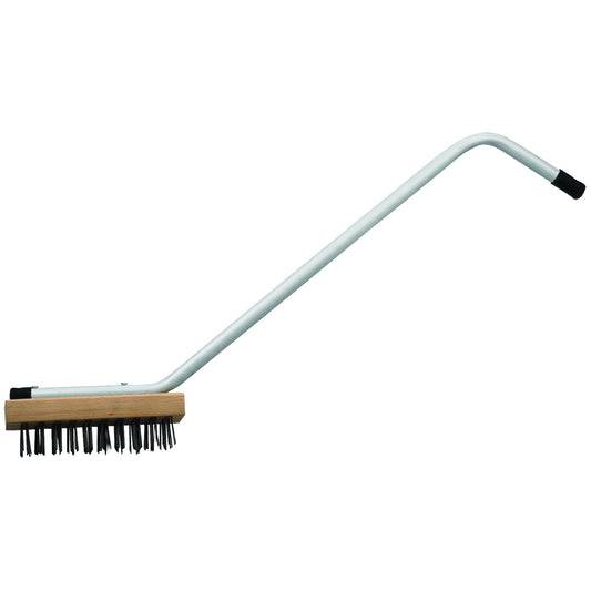 BR-31 - Commercial Broiler Wire Brush with 31" Handle - Chefcoca