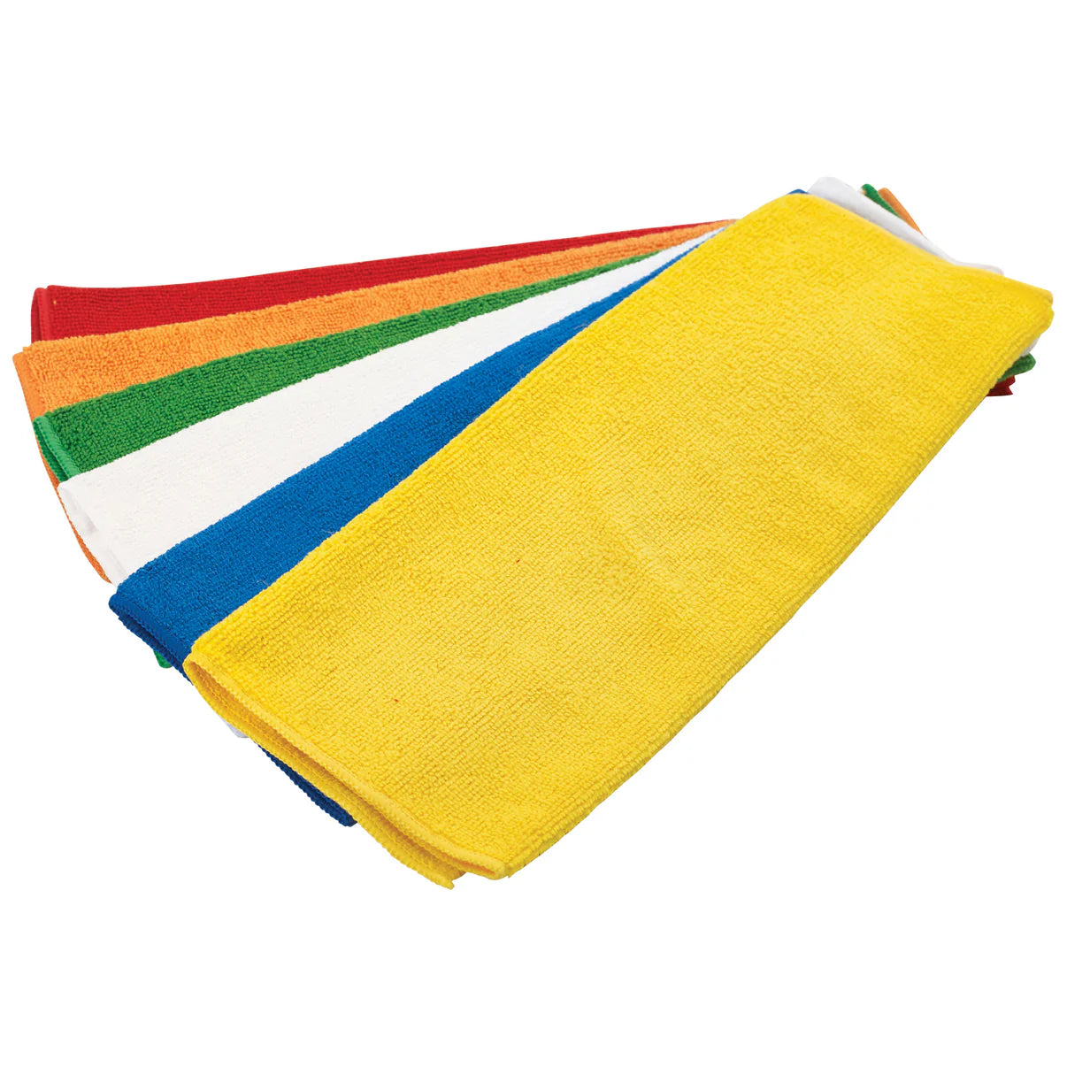 BTM-16AC - Microfiber Towel, 16" x 16", 6 Pack - Assorted - Chefcoca