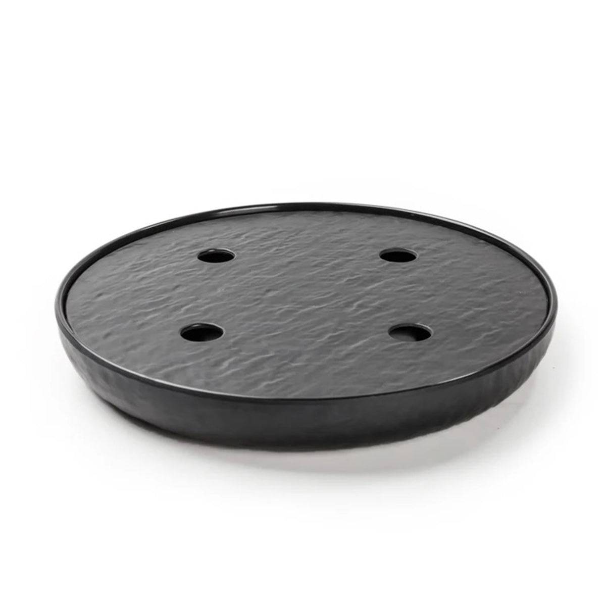 Black seafood dry ice japanese melamine tray (C005ZT) - Chefcoca