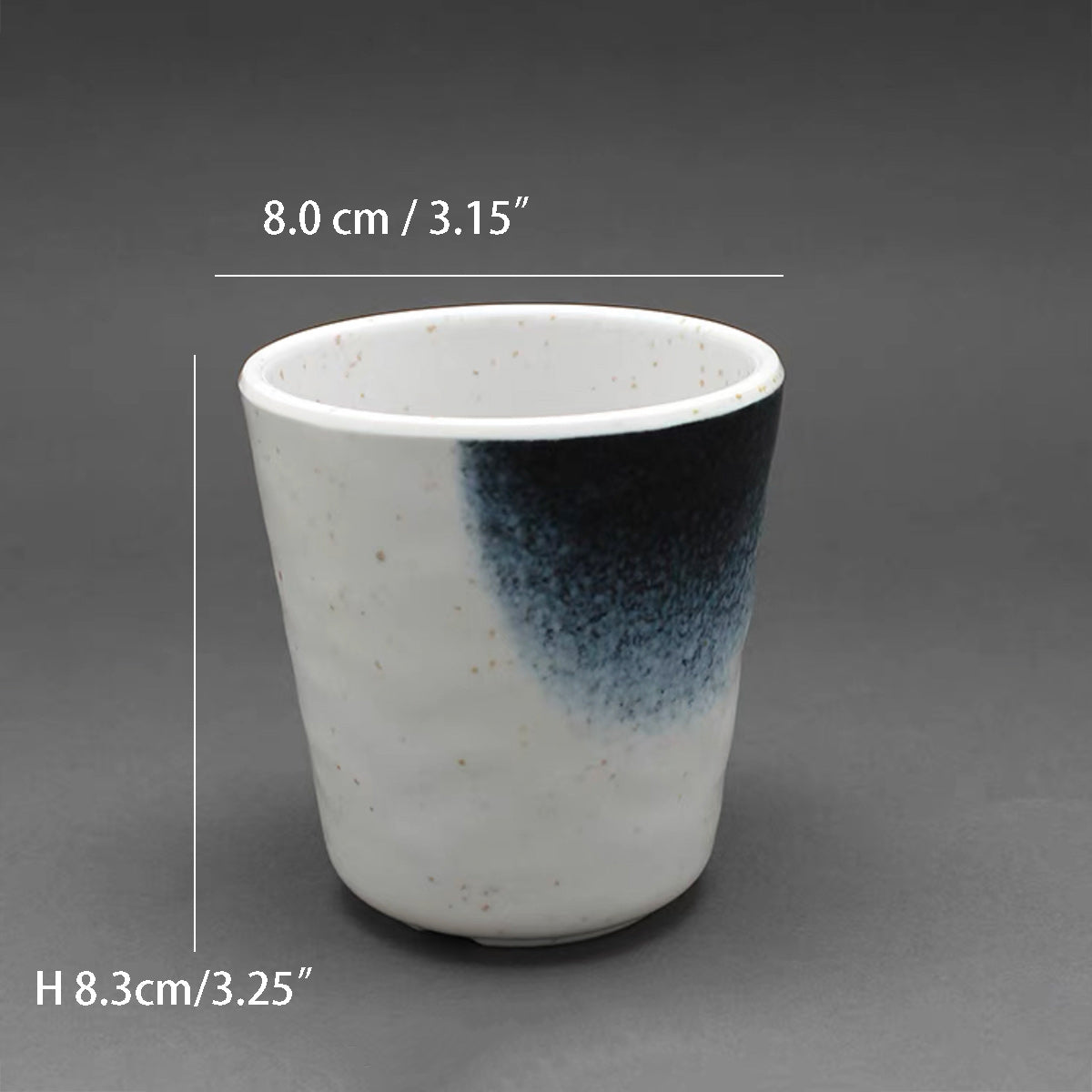 Dark Blue Ombre Melamine Tea Cup (C205) - Chefcoca