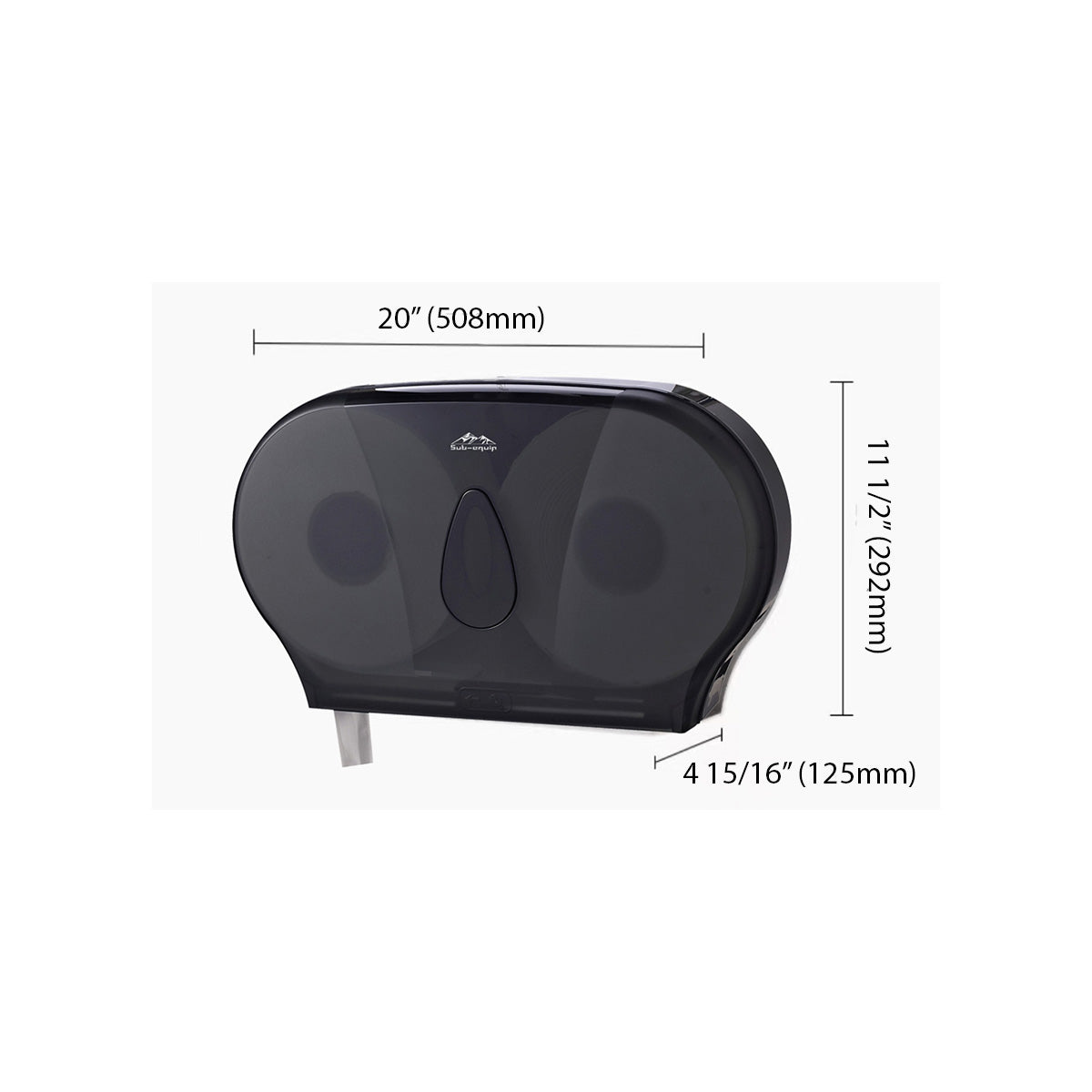 Sub-Equip Double Roll, Toilet Paper Dispenser - Chefcoca