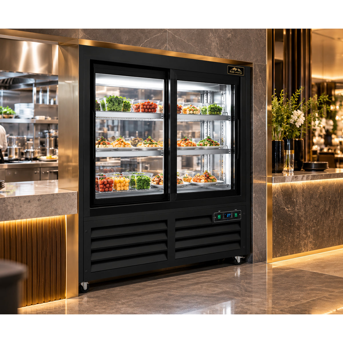 Sub-equip, CDM-40PT-3055B, 40" Glass Door Refrigerated Merchandiser Pass-Through