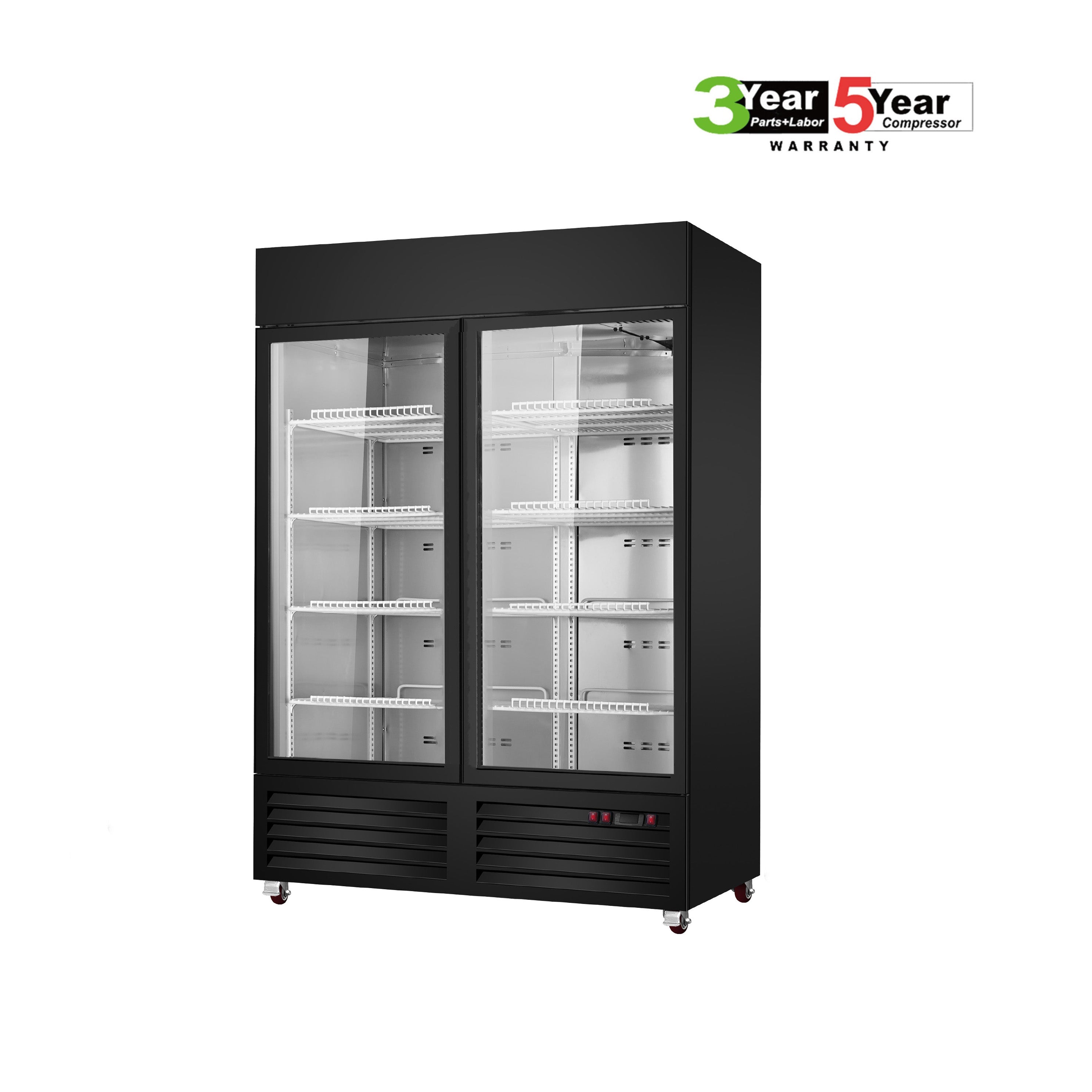 Sub-equip,CDM-B42SR 48" Sliding Glass Door Cooler/ Refrigerated Merchandiser with LED Lighting - Chefcoca