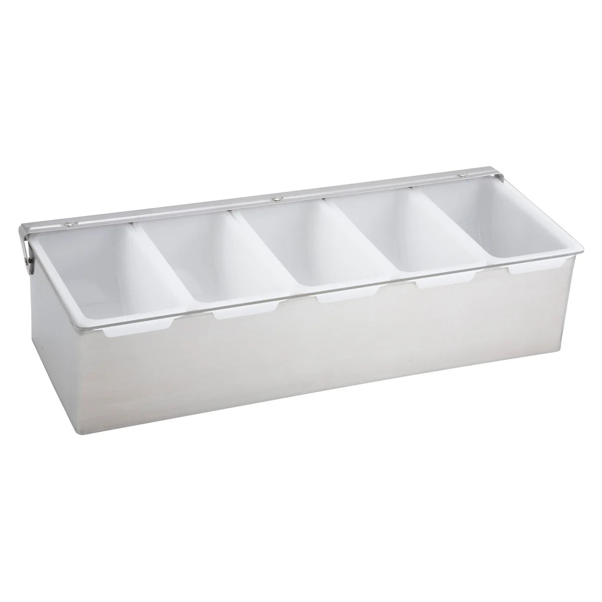 Condiment Holder, 5 Compartment, S/S Base - Chefcoca