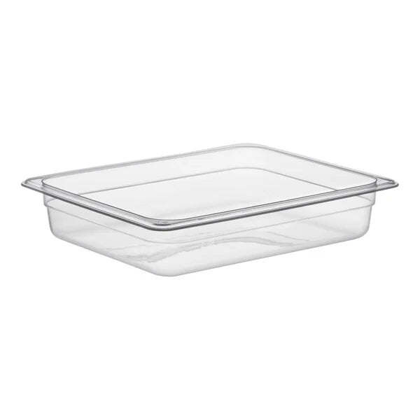 Food Pan, 1/2 size, 2-1/2" Depth,PC,Clear,Sub-equip - Chefcoca