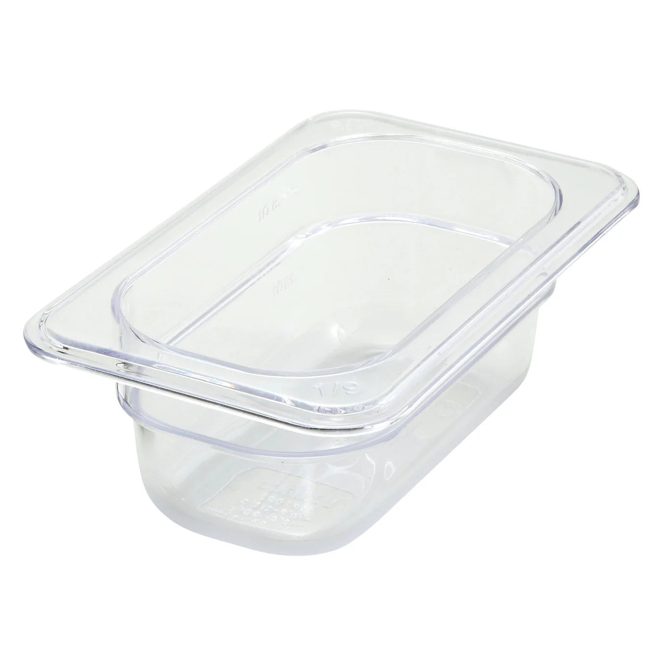 Food Pan, 1/9 size,2-1/2" Depth,PC,Clear,Sub-equip - Chefcoca