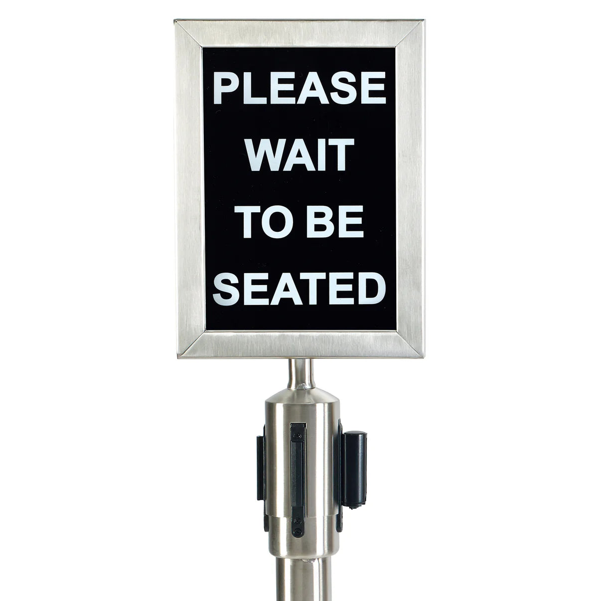 CGSF-12S - Stanchion Top Sign Frame - Stainless - Chefcoca