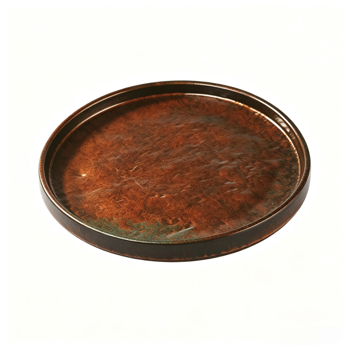 CHEFCO, CHEF-003TC, 10" Dia x 0.8"H, Round Melamine Plate – Copper Finish