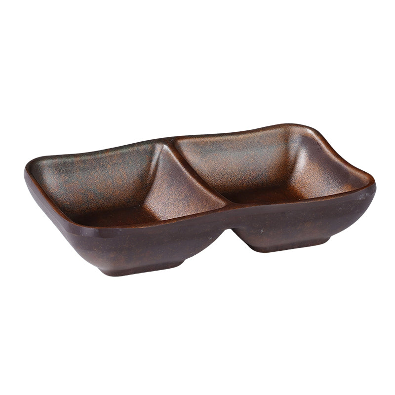 CHEFCO, CHEF-011TC, 5" x 3.2" x1.1"H, Melamine Sauce Dish– Copper Finish
