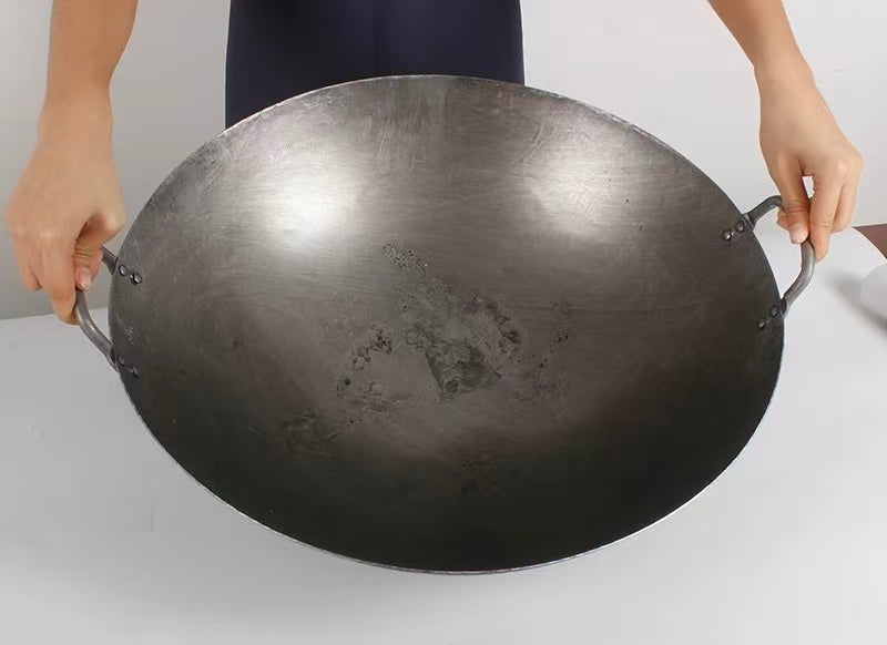 CHEFCO,1624B, 24“Hand-Hammered Carbon Steel Wok - Chefcoca