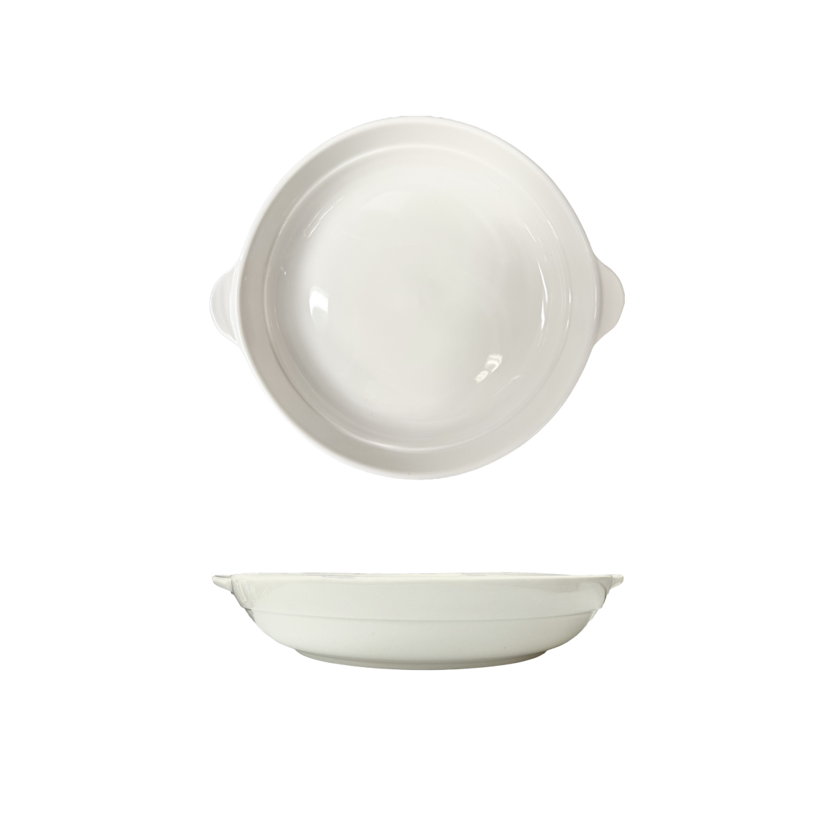 CHEFCO,210-408, 8.25" White Deep Soup Plate - Ceramic, White - Chefcoca
