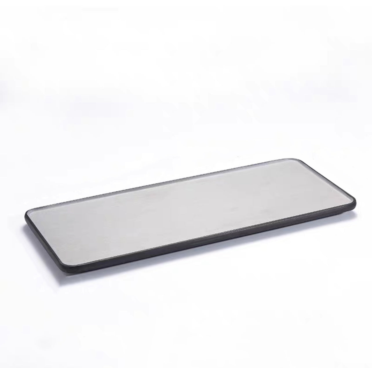 CHEFCO, 25-142, 12.6" Rectangular Deep Plate,Two Toned Grey - Chefcoca