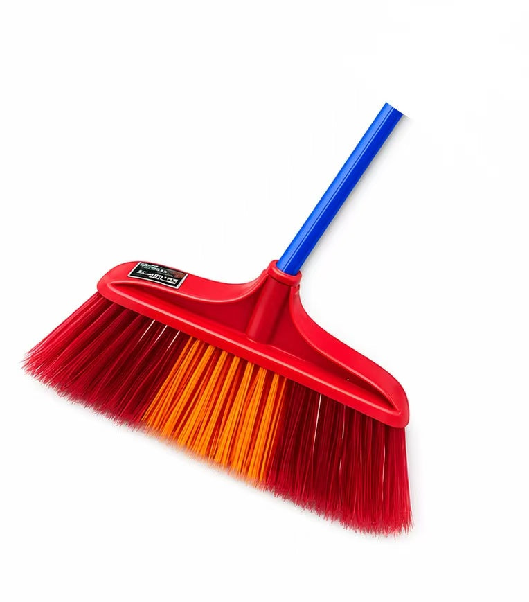 CHEFCO,3245, Hard-Bristle Plastic Broom, 43" /110cm L Handle - Chefcoca