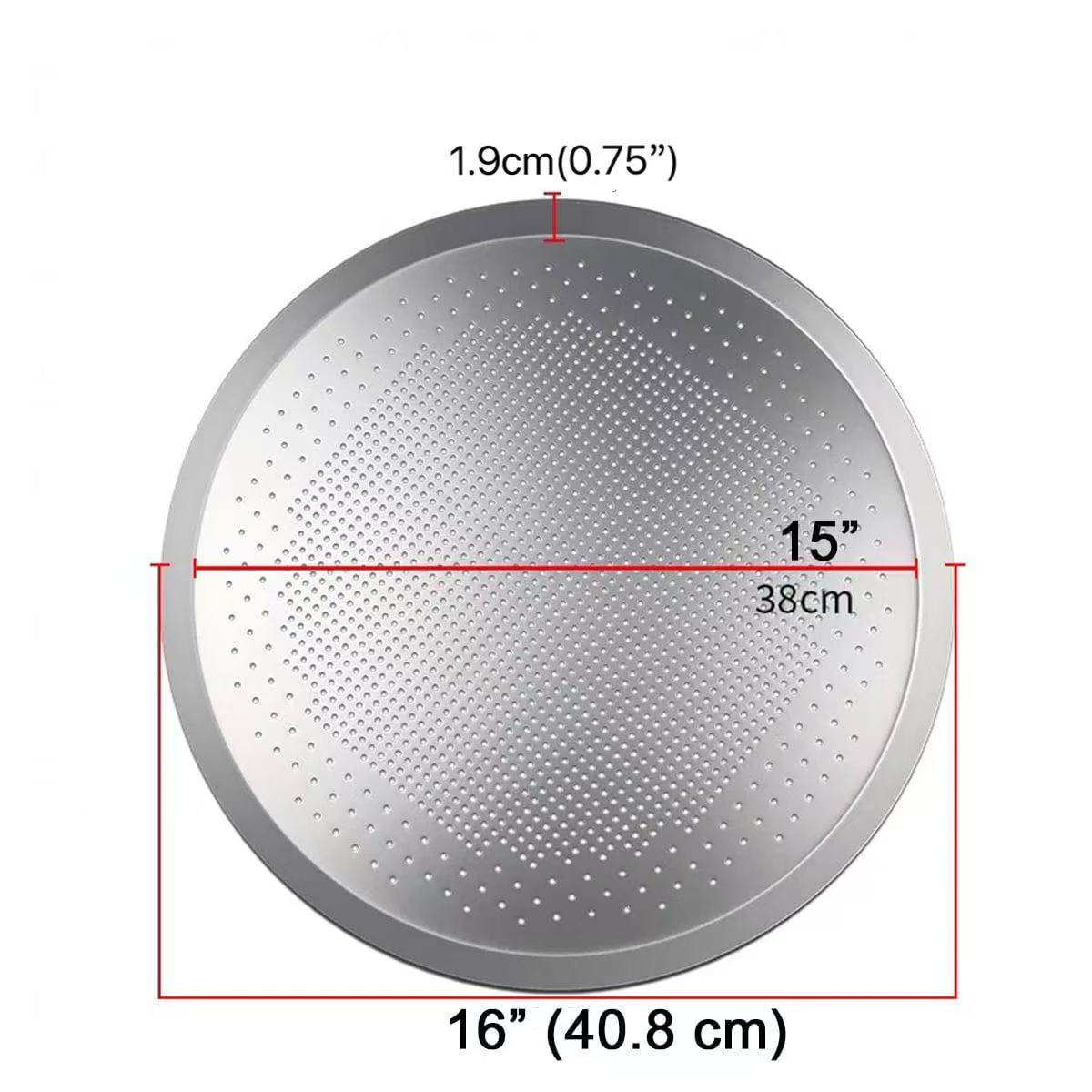CHEFCO,6025A, 15" Round Bakeware Nonstick Aluminum Alloy Pizza, Fries, Bread Cookies Baking Pan - Chefcoca