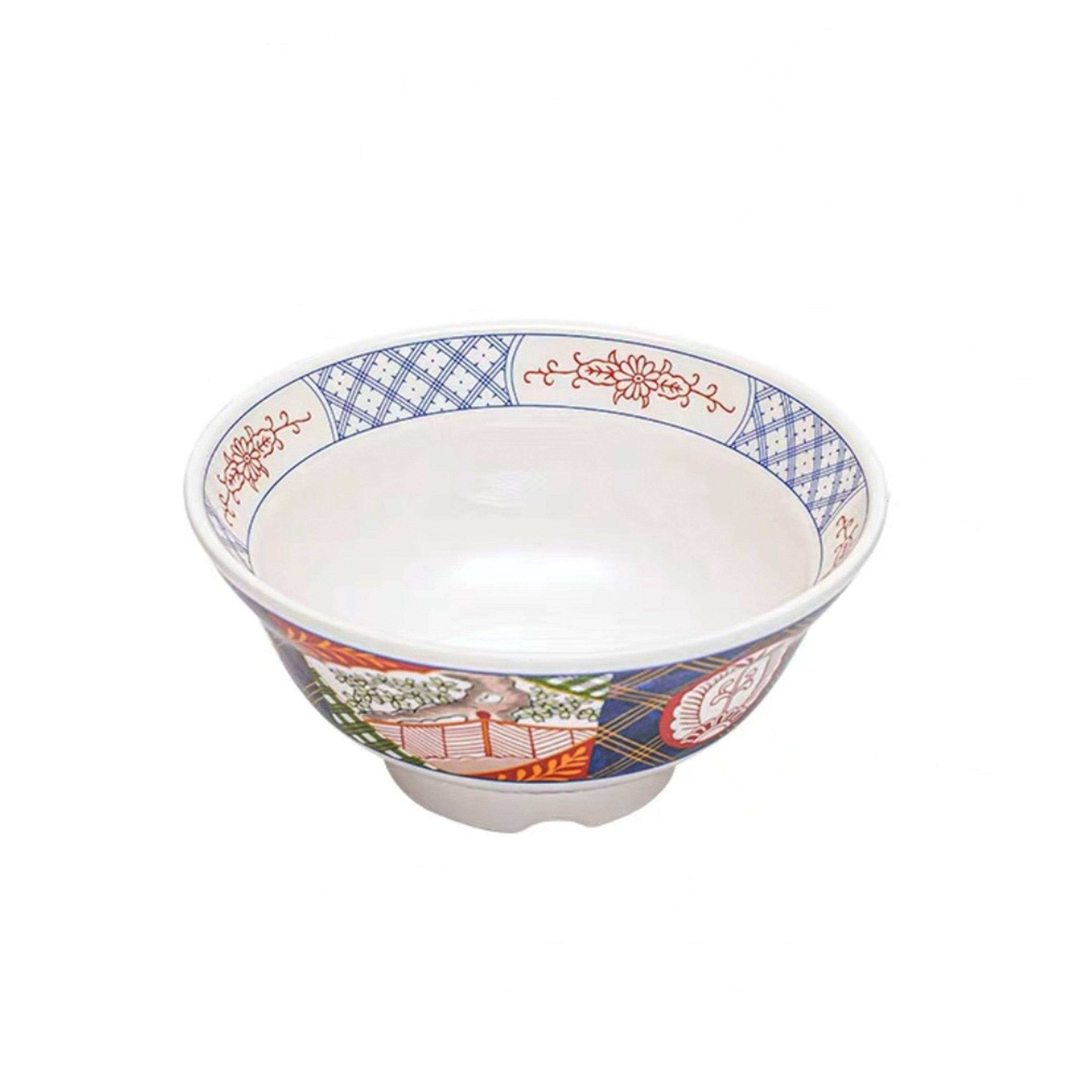 CHEFCO, 6 1/4" Dia Round Melamine Japanese Style Bowl (JYJ-001W) - Chefcoca
