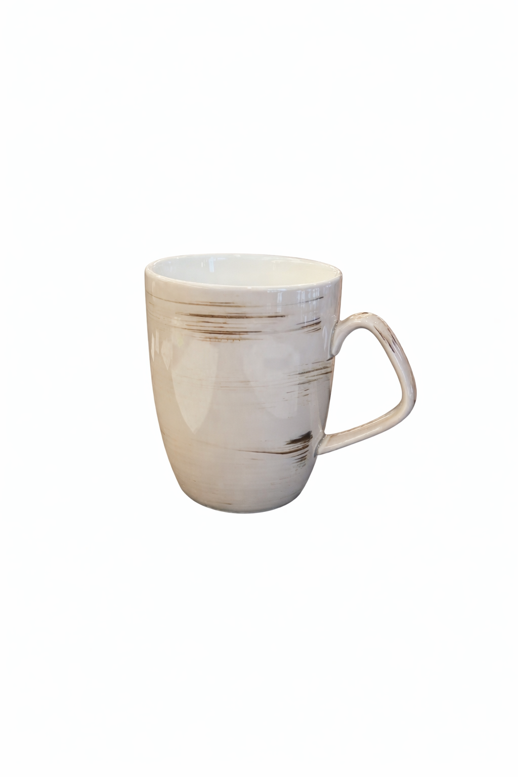 CHEFCO,8600254,Porcelain Brown Coffee Mug with Handle,4.25" High - Chefcoca