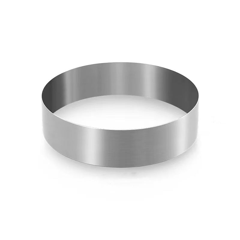 Moules à gâteau en acier inoxydable, moule à gâteau mousse, anneaux à gâteau avec poussoir