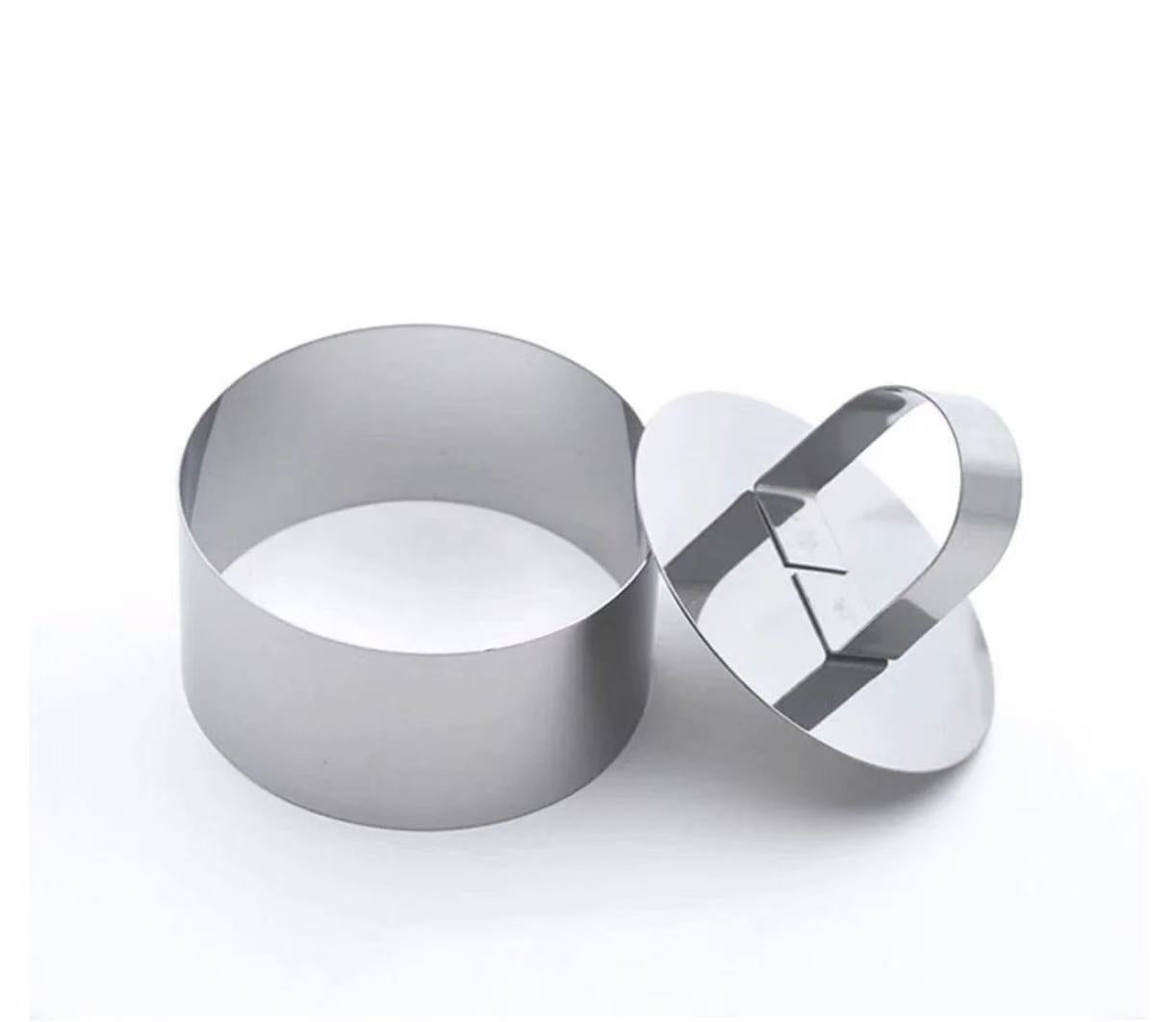 CHEFCO,9894,Mousse Ring with Pusher,Round Shape(2pcs/set)
