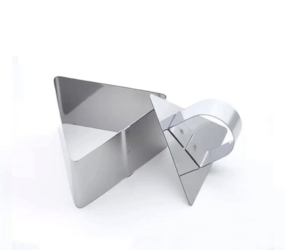 CHEFCO,9897,Mousse Ring with Pusher,Triangle Shape(2pcs/set)