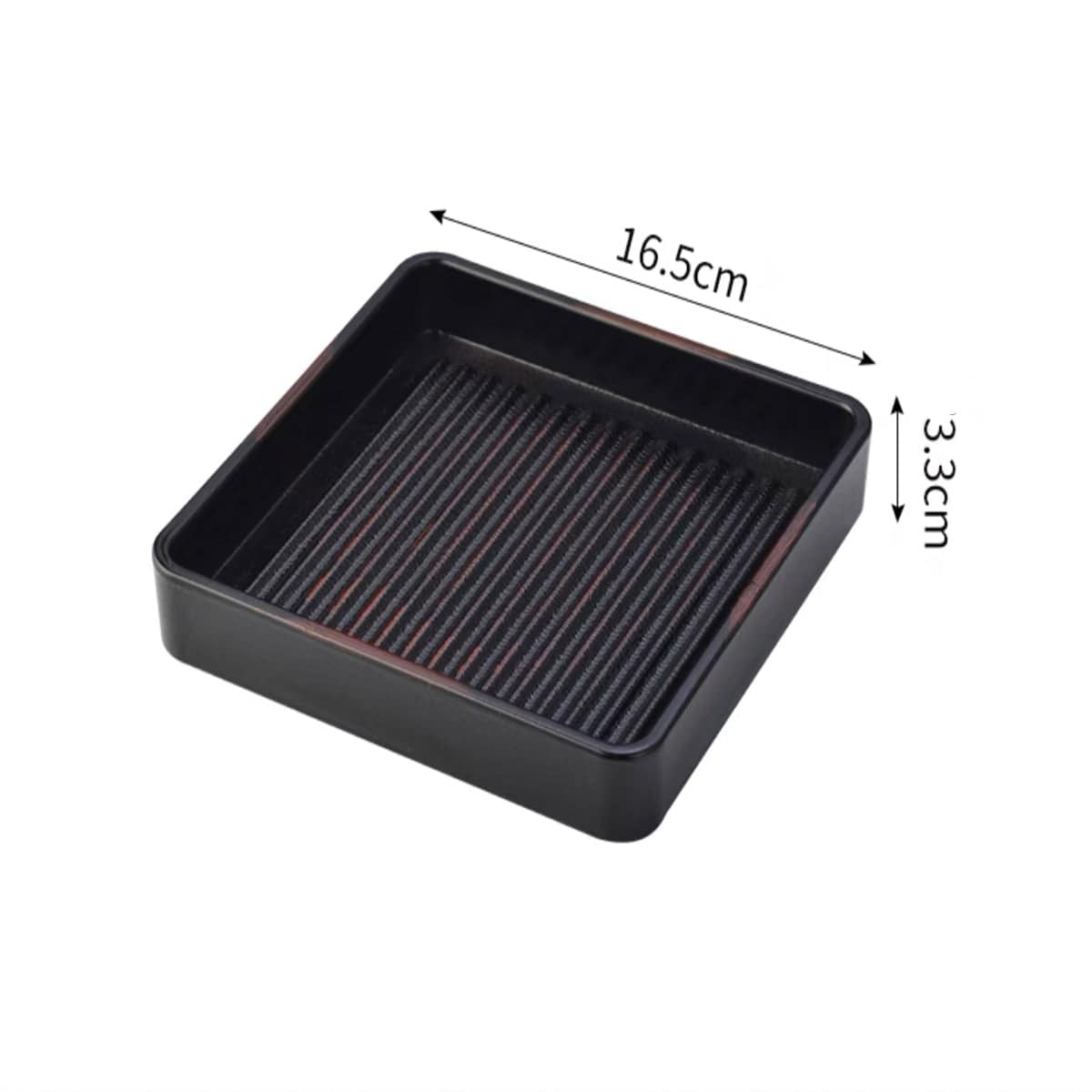 CHEFCO, A9-669-1B, Japanese Plastic Barbecue Plate( 6.5"x6.5"x 1.3") - Chefcoca