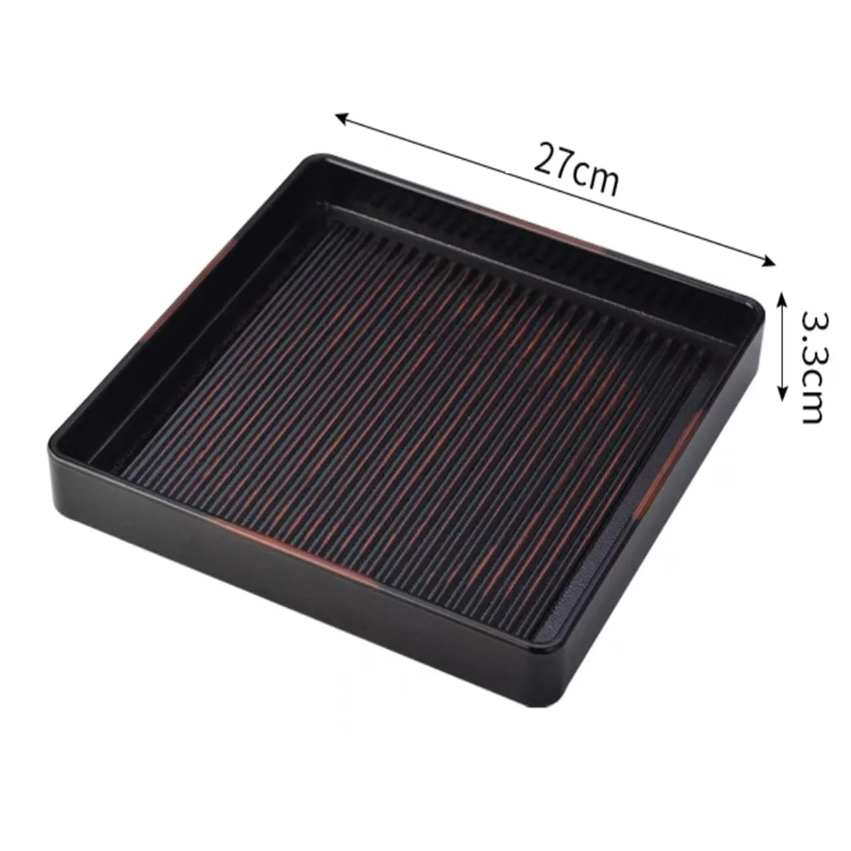 CHEFCO, A9-669-3B, Japanese Plastic Barbecue Plate( 10.5"x10.5"x 1.3") - Chefcoca
