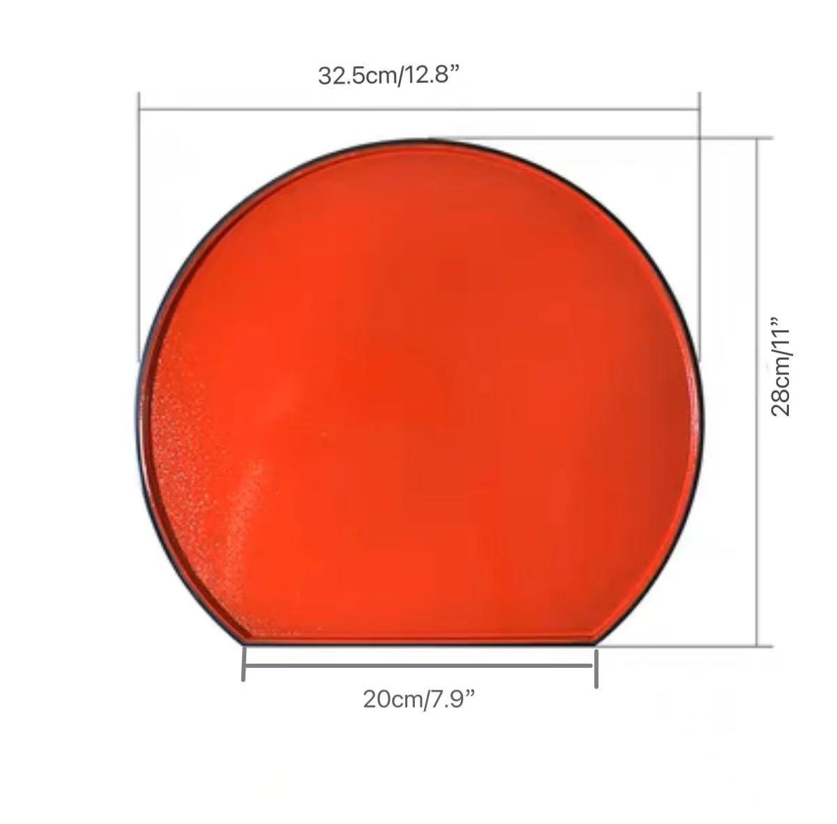 CHEFCO,A9-72-A, Non-Slip Multi-Purpose Plastic Fast Food Serving Trays, 11"x8" Red - Chefcoca