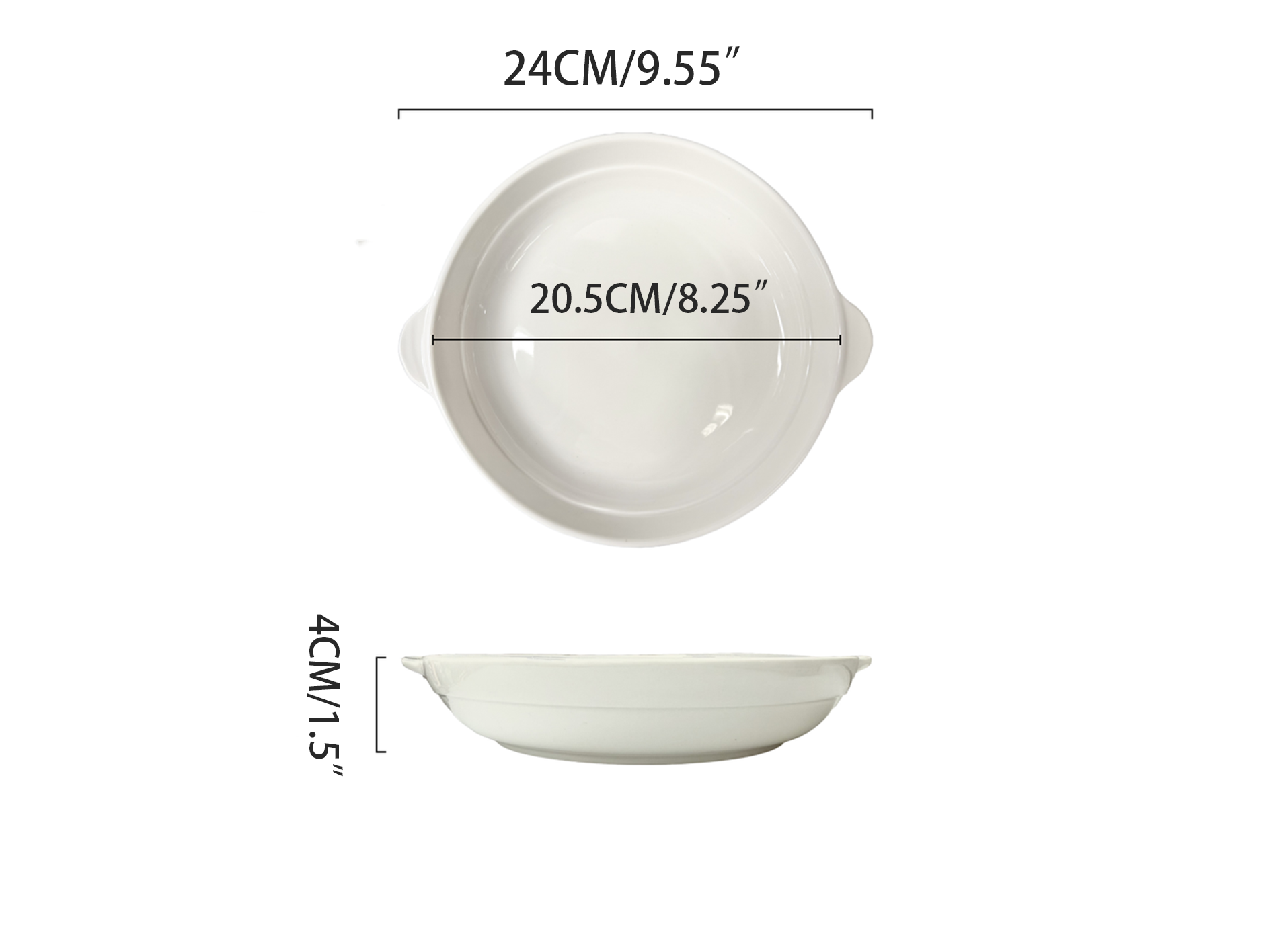 Assiette ovale profonde en mélamine (P1605)