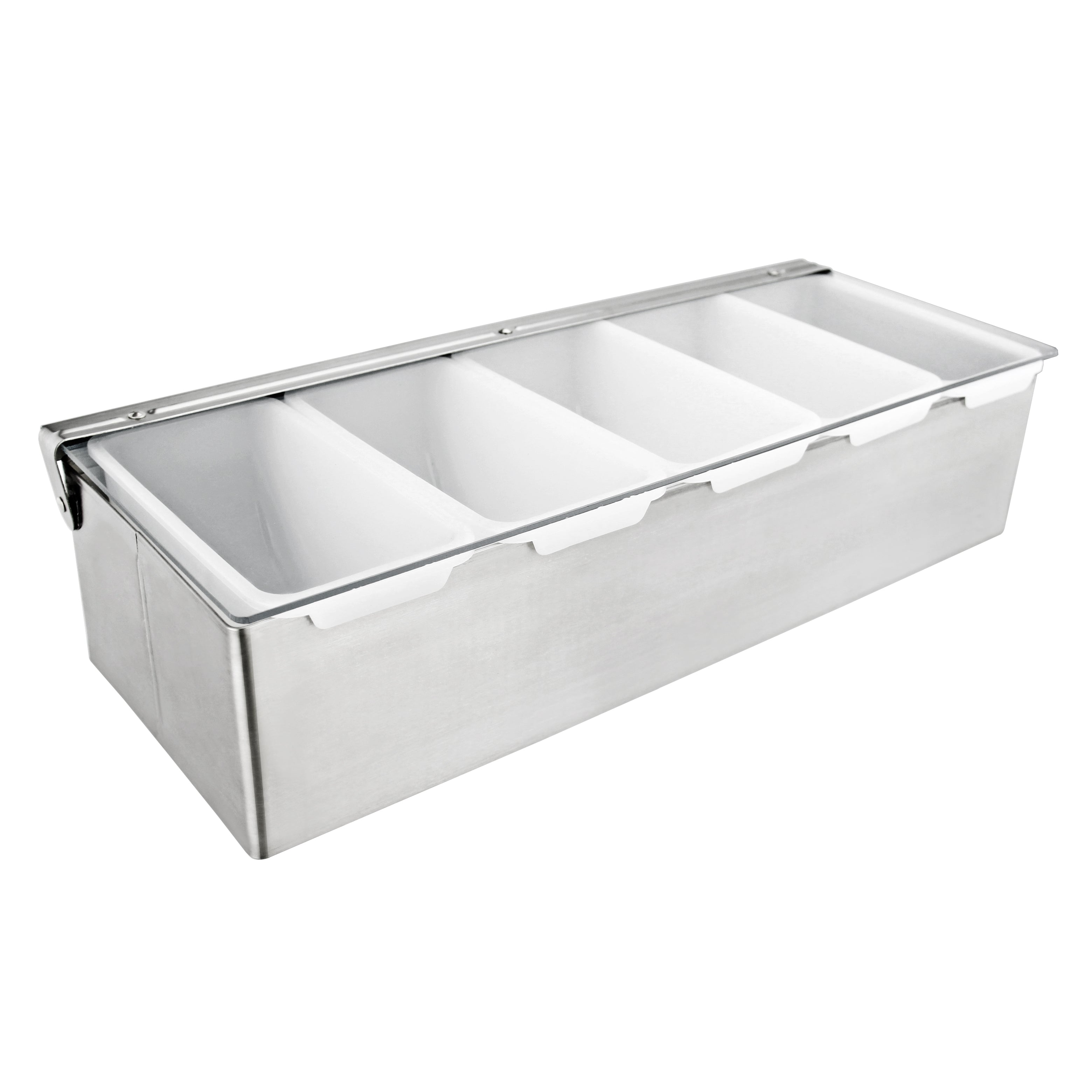 CHEFCO,CDH-5/CDP-5, Condiment Holder, 5 Compartment, S/S Base