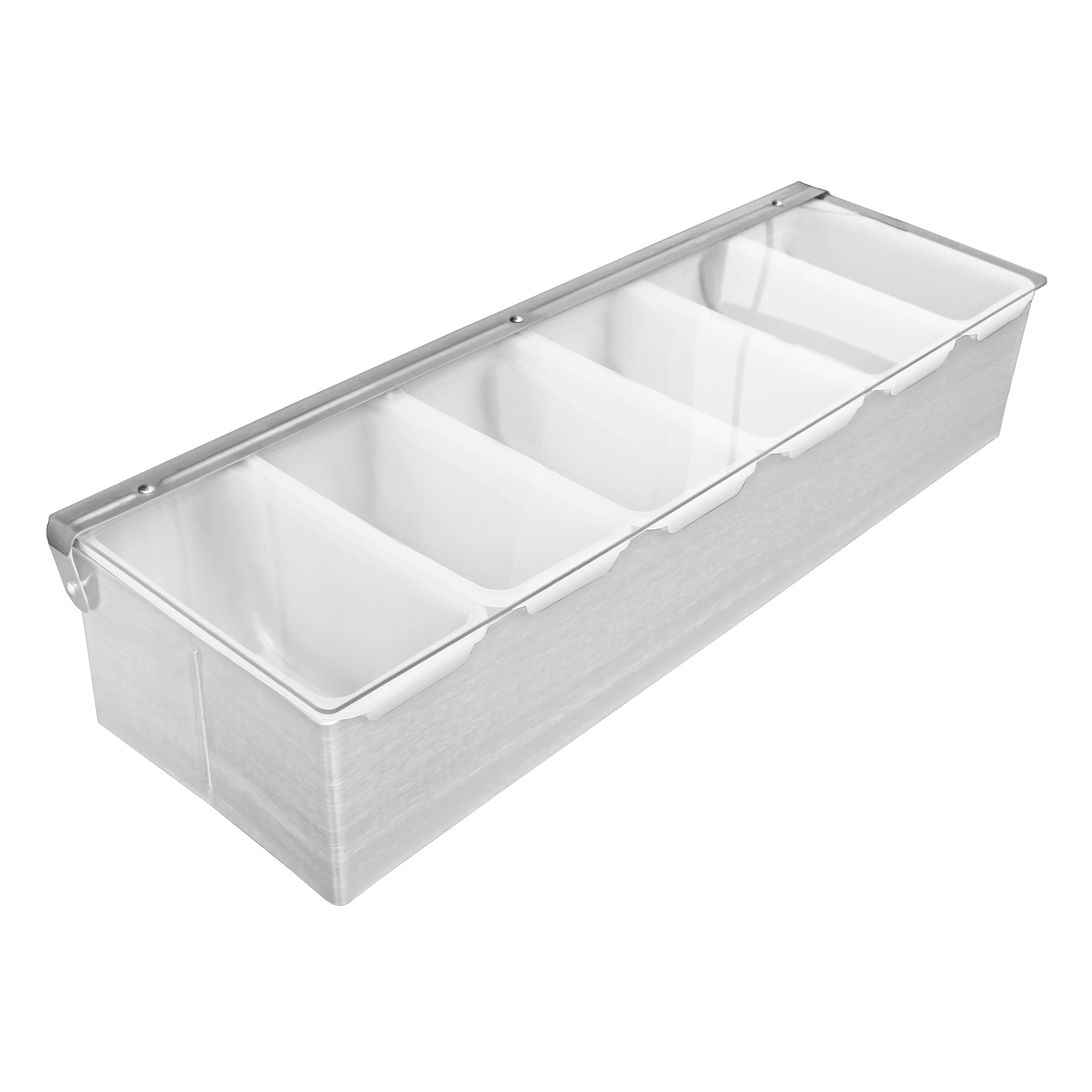 CHEFCO,CDH-6/CDP-6, Condiment Holder, 6 Compartment, S/S Base