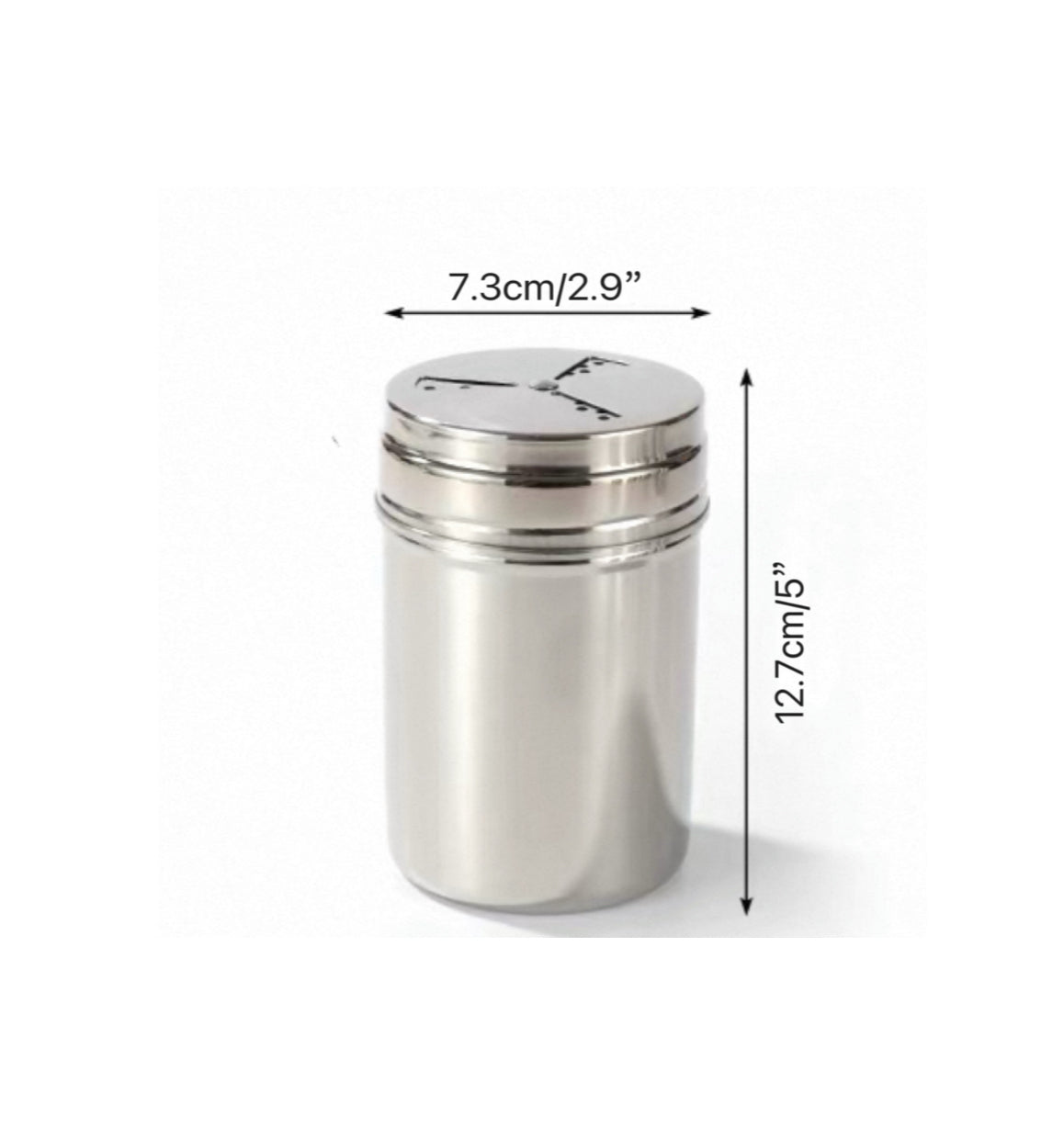 Drague à secoueur réglable, acier inoxydable