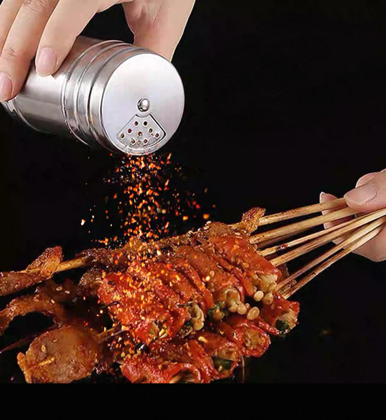 Drague à secoueur réglable, acier inoxydable