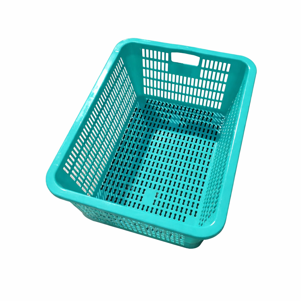 CHEFCO,FC030, 25" L Green Rectangular Vegetable Wash Basket with Cut-out Handle - Chefcoca