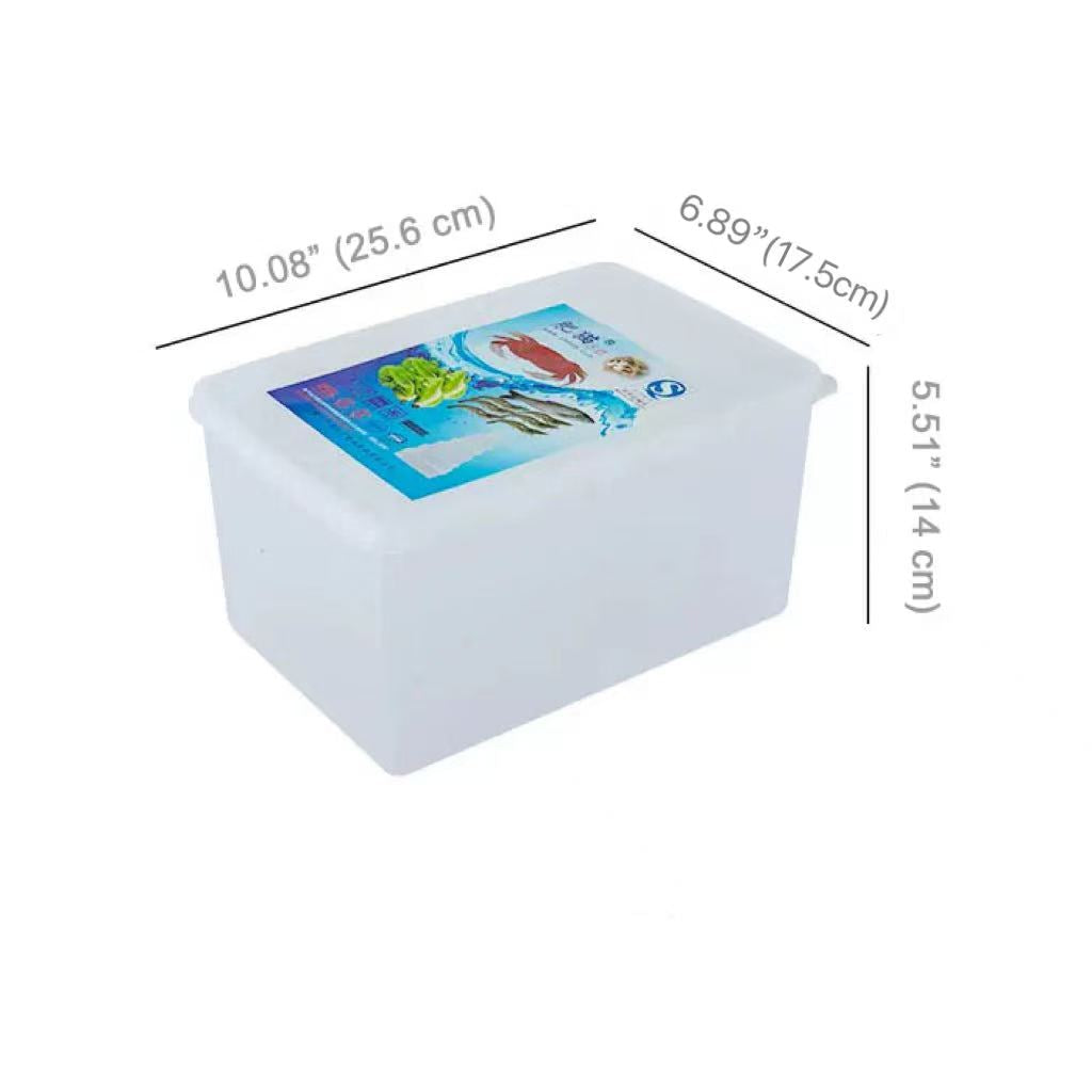 CHEFCO,FC843, Rectangular Plastic Storage Container with Lid,25.6cmX17.5cmX14cm(5.2L) - Chefcoca