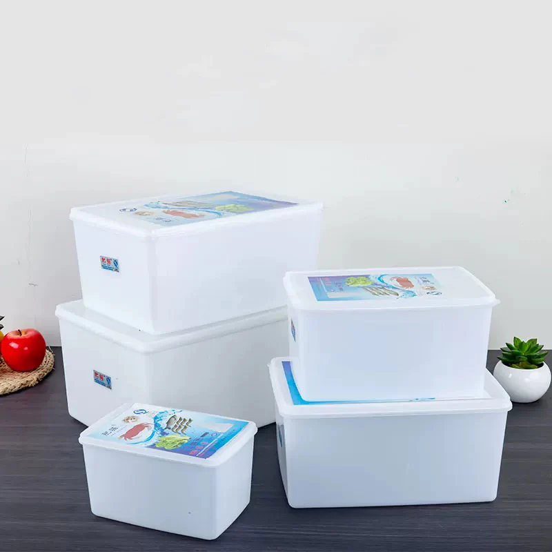 CHEFCO,FC843, Rectangular Plastic Storage Container with Lid,25.6cmX17.5cmX14cm(5.2L) - Chefcoca