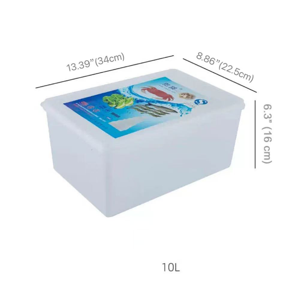 CHEFCO,FC845, Rectangular Plastic Storage Container with Lid,34cmX22.5cmX16cm(11L) - Chefcoca
