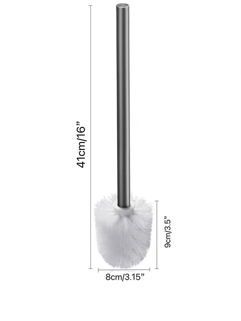 CHEFCO,FSZ-031, Toilet Bowl Brush with Caddy,Plastic,Grey - Chefcoca