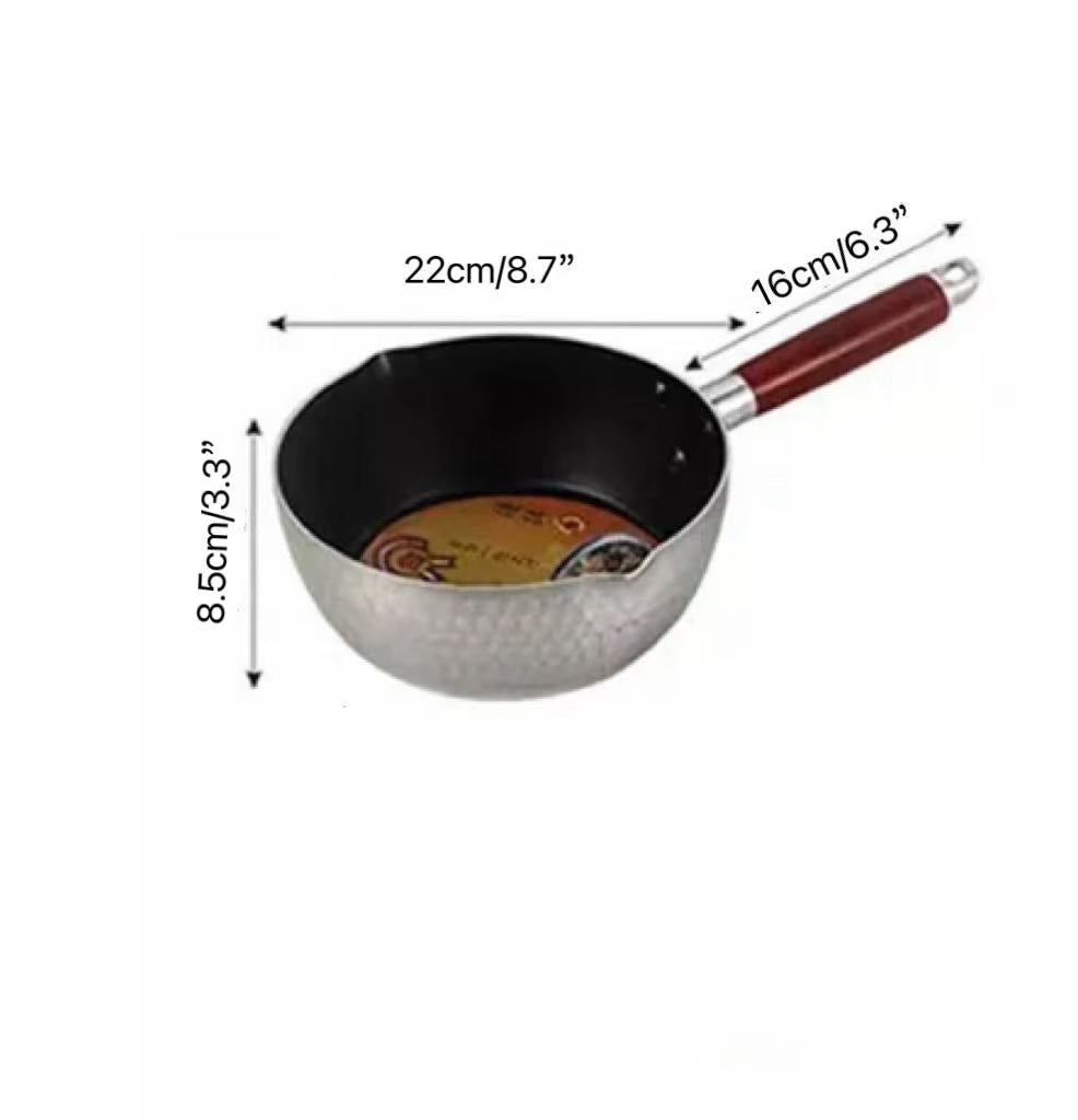CHEFCO, GC0422, Aluminium Non-Stick Sauce Pan with Wooden Handle