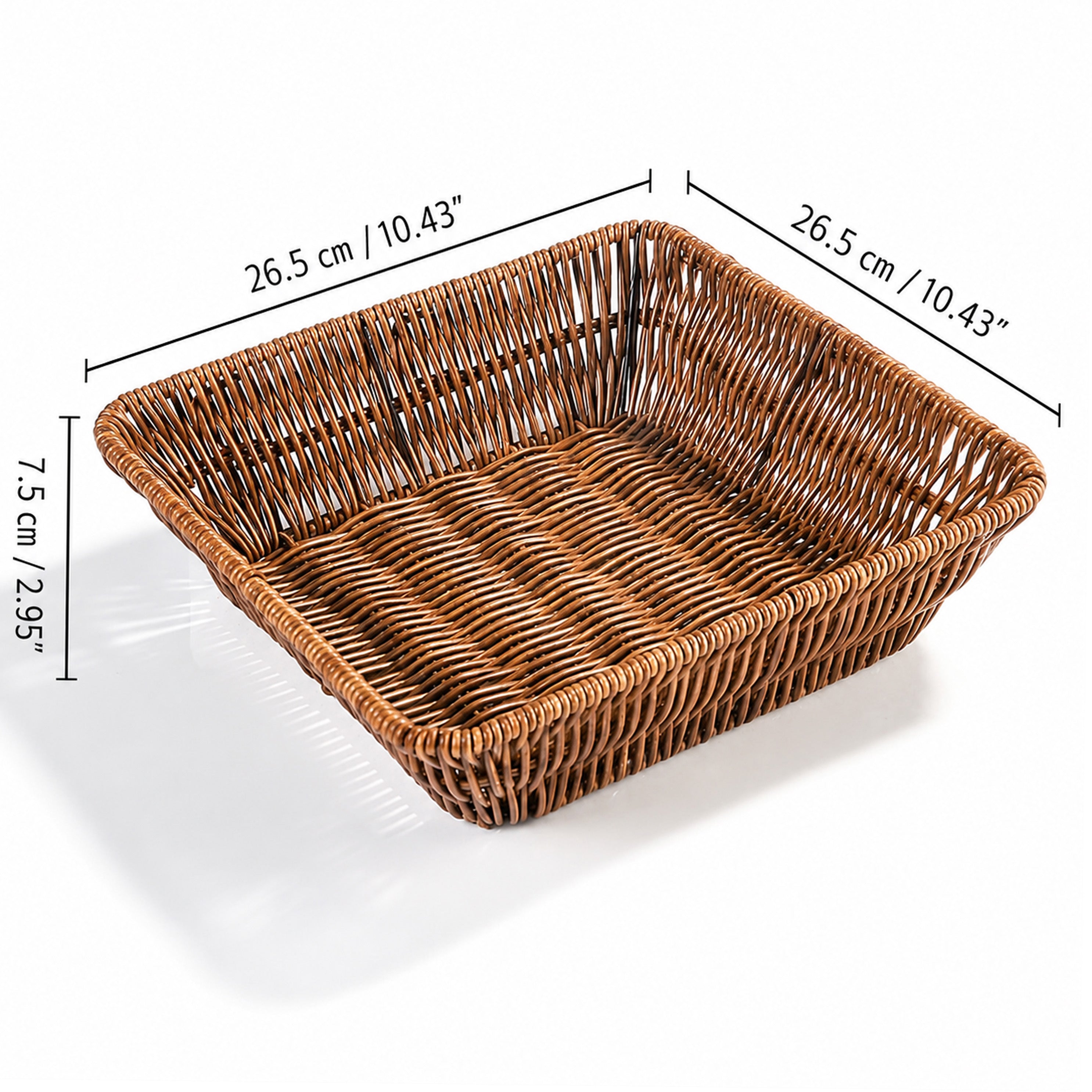 CHEFCO,HT-730, 10.4“ Square Woven Storage Basket