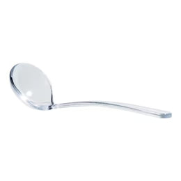 Petite cuillère transparente en PC, 1 pièce
