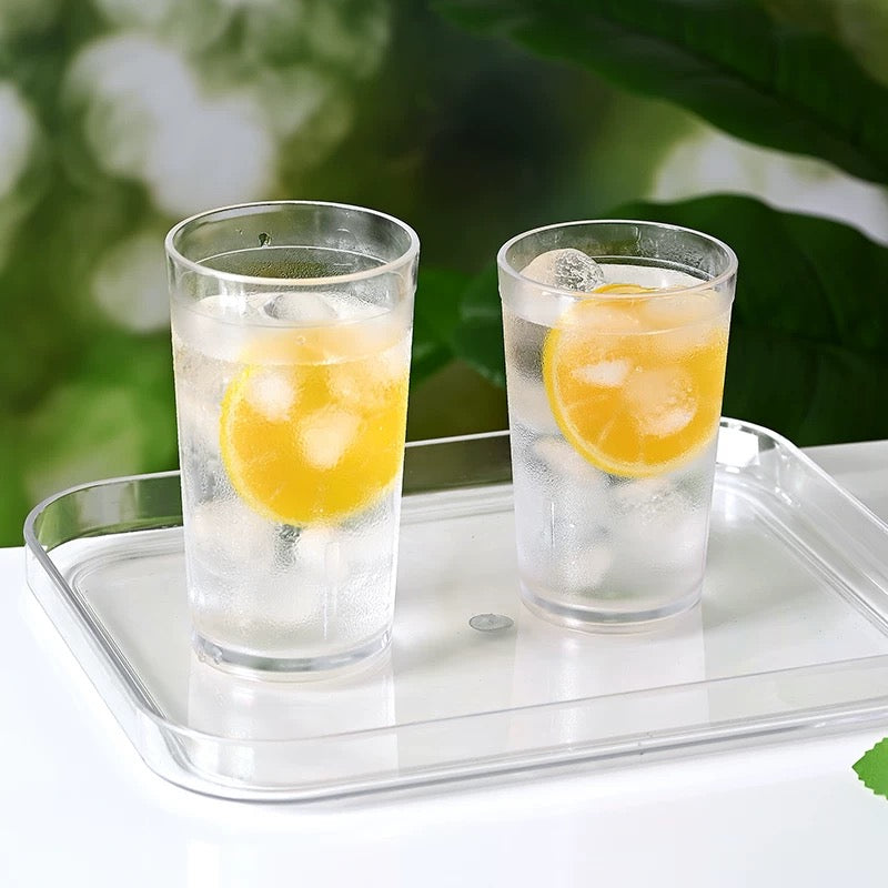 CHEFCO,JB-8502C, Clear Polycarbonate Frosted Water Cup/Tumbler (9oz) - Chefcoca