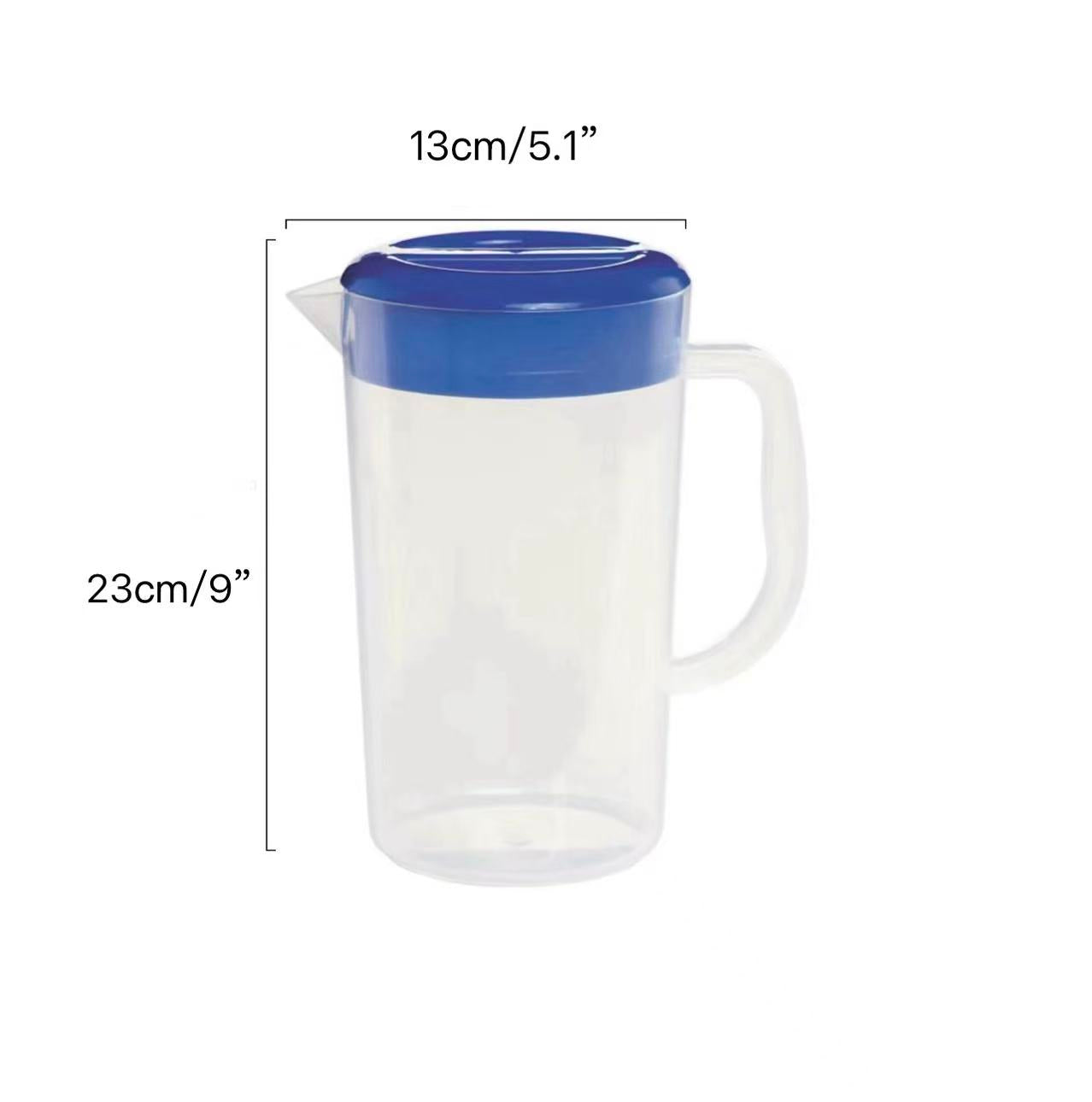 CHEFCO,JB-8530P,Plastic Water Pot with Blue Cover, 1800ml - Chefcoca