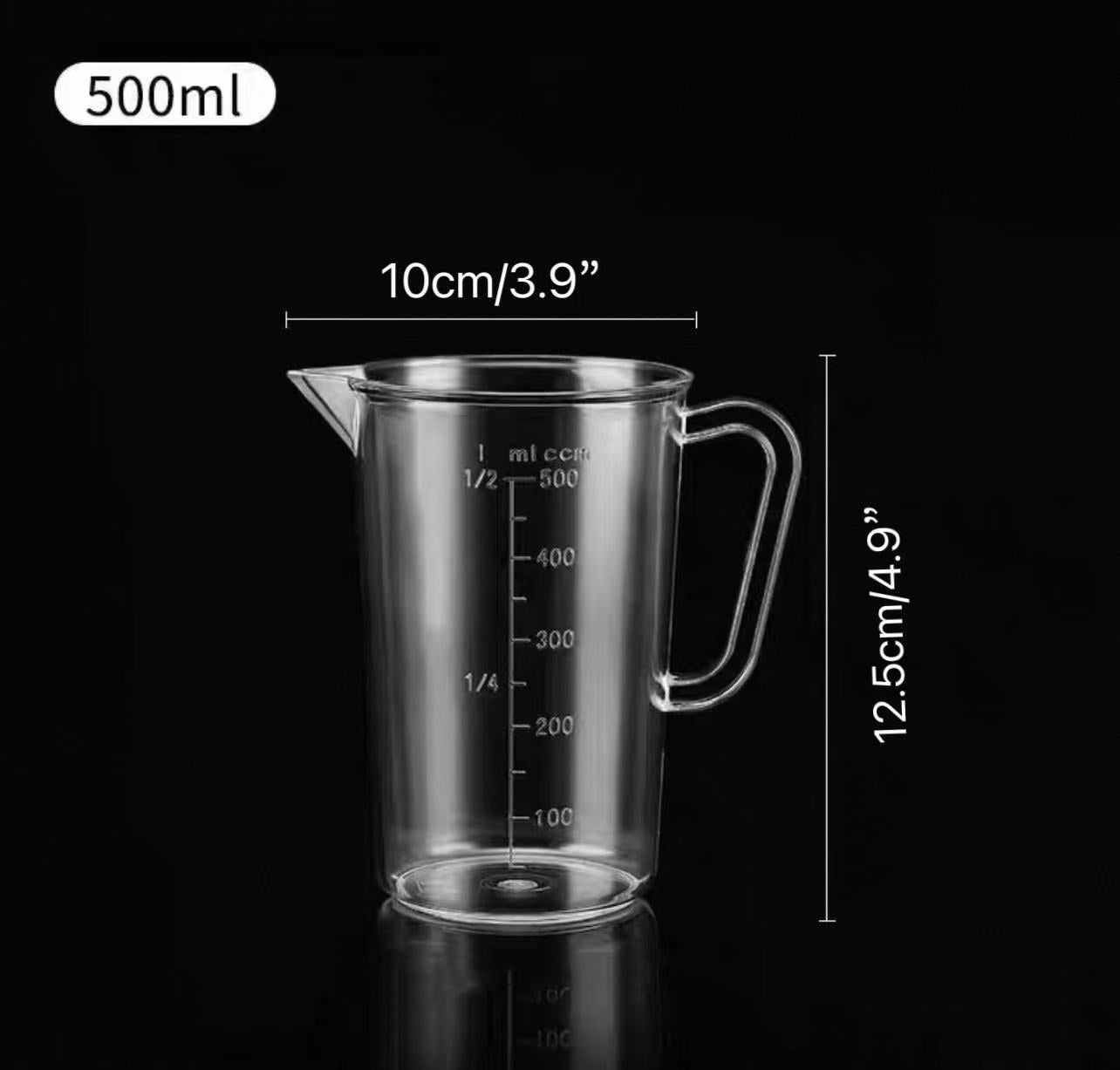 CHEFCO,JB-8545/JW-607C,Clear Polycarbonate Measuring Cup 500ML