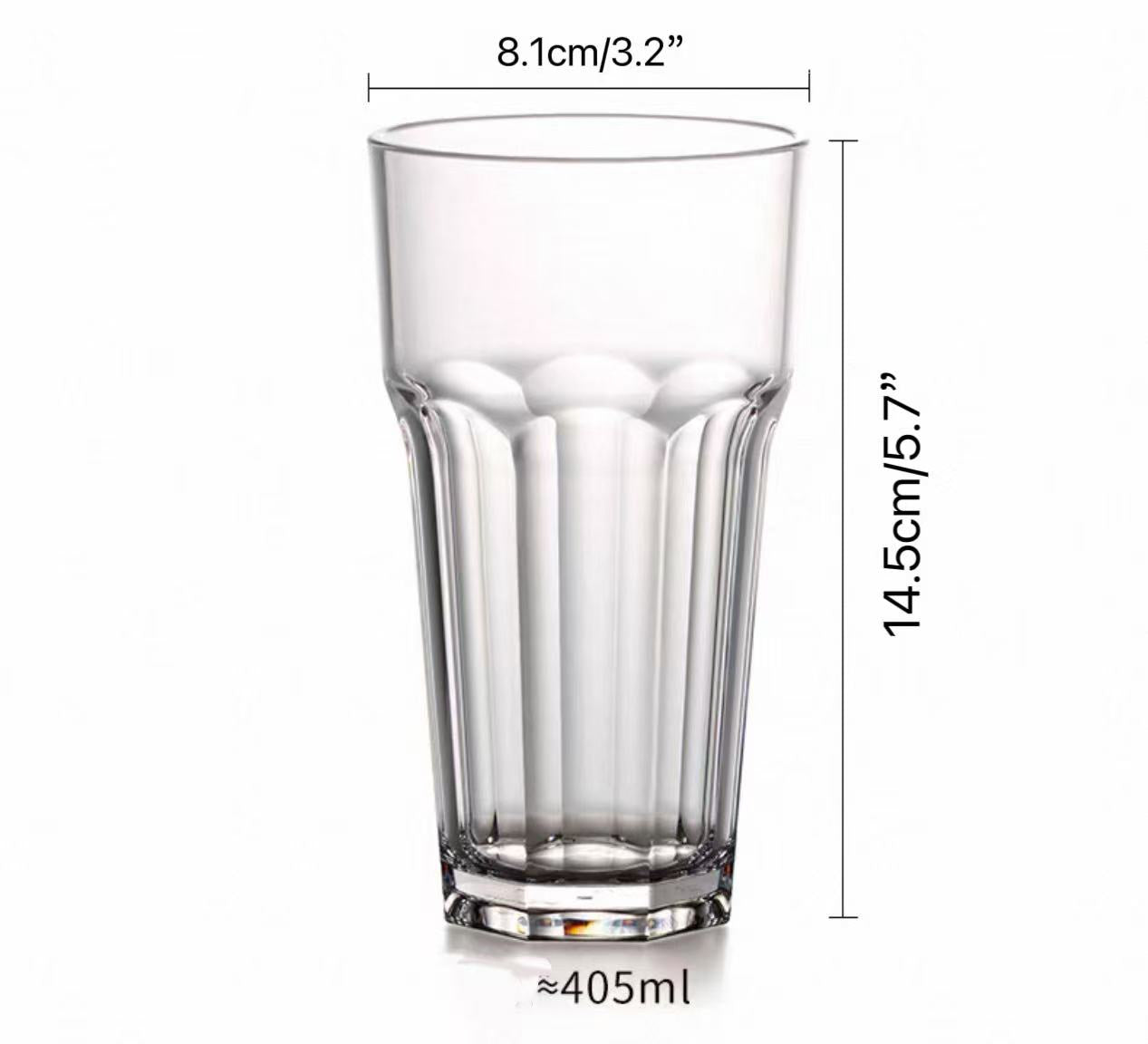 CHEFCO,JB-8572C,Polycarbonate Water Cup, Clear, (400ml/13.5oz)