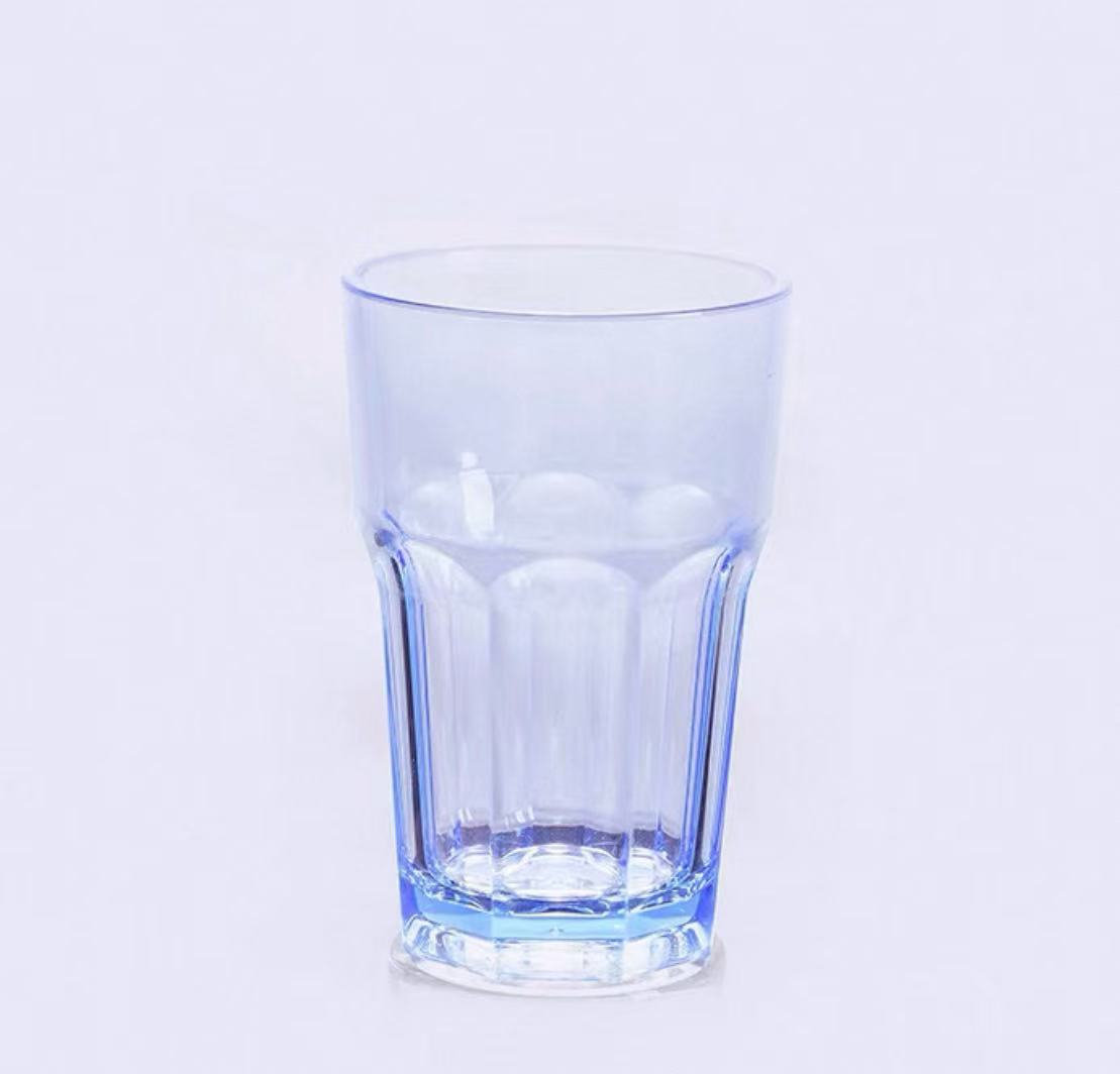 CHEFCO,JB-8574P,Polycarbonate Etched Water Glass/Tumbler, Blue (270ml/9oz) - Chefcoca