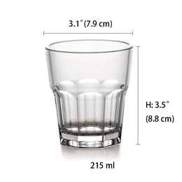 CHEFCO,JB-8575C,Clear Polycarbonate Rocks Glass