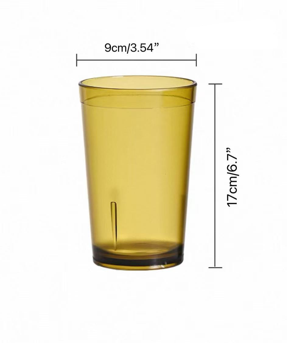 CHEFCO,JB-8870B, Polycarbonate Water Cup, Brown 20oz - Chefcoca