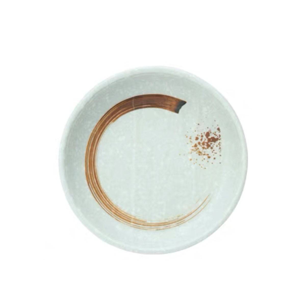 CHEFCO, JM16988LG,6.5" Melamine Light Green deep plate with golden pattern - Chefcoca
