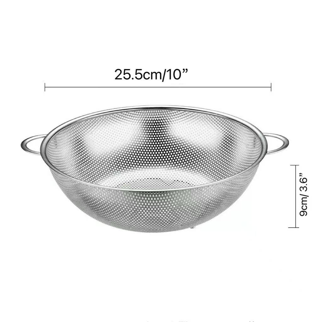 CHEFCO,MBD-255, 10"/25.5cm Stainless Steel Porous Muti-Functional Basket with Handles - Chefcoca