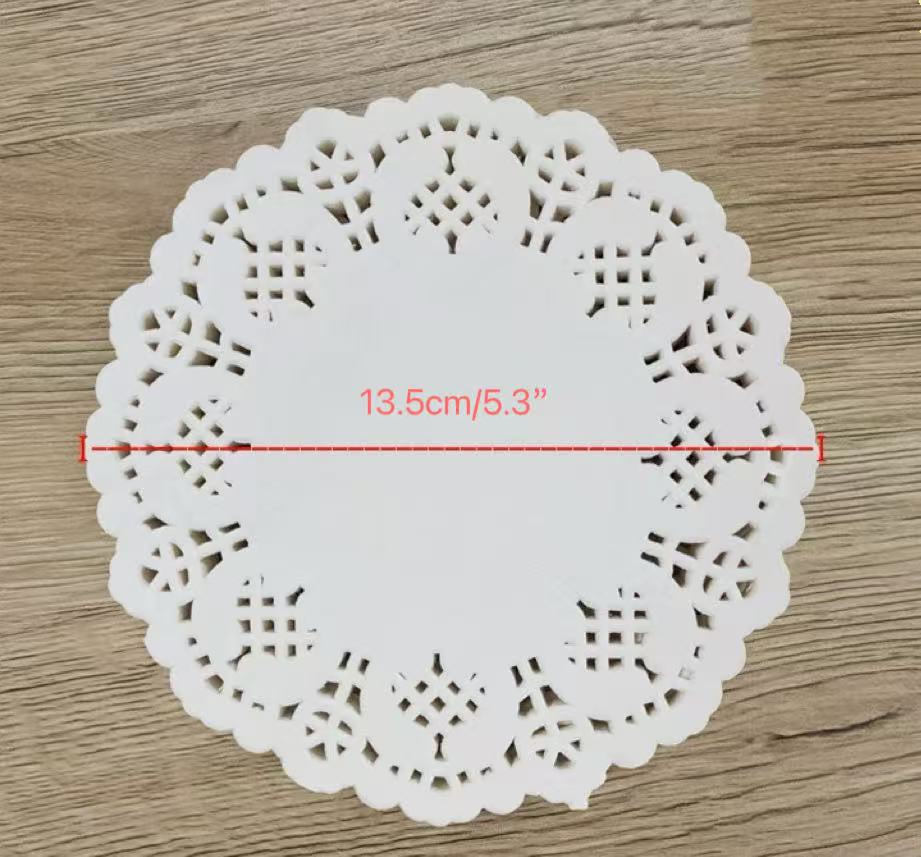 CHEFCO,PD-55, 5.5" Round Paper Doily,100pcs/pack - Chefcoca