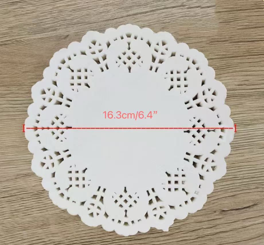 CHEFCO,PD-65, 6.5" Round Paper Doily,100pcs/pack - Chefcoca